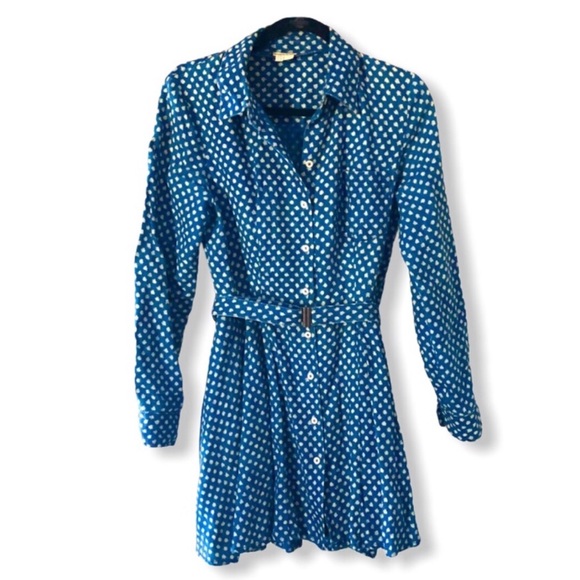 Blue polka dot dress - Picture 1 of 7